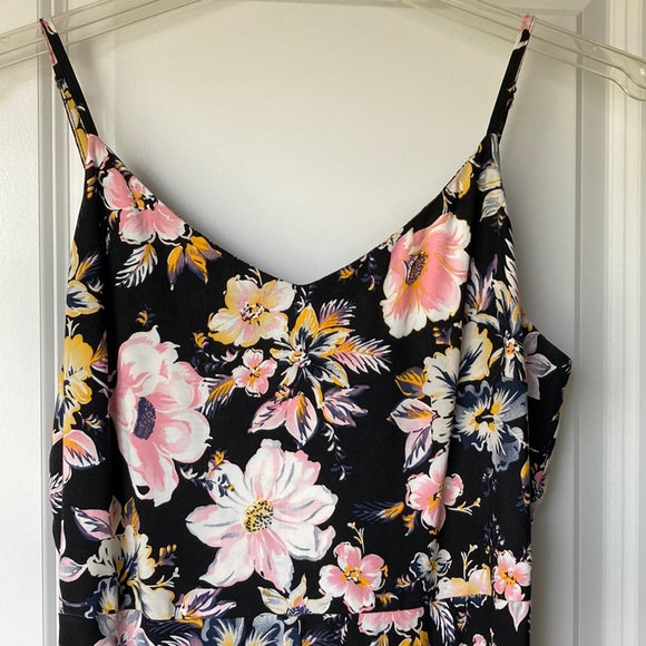 🛍️ DONATED Gap | Soft Floral Dress A-line flowy black adjustable straps - Picture 2 of 10
